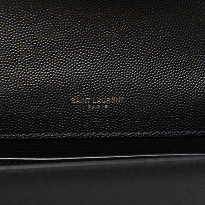 Saint Laurent Grain De Poudre Small Monogram Kate Satchel Black 8 of 16