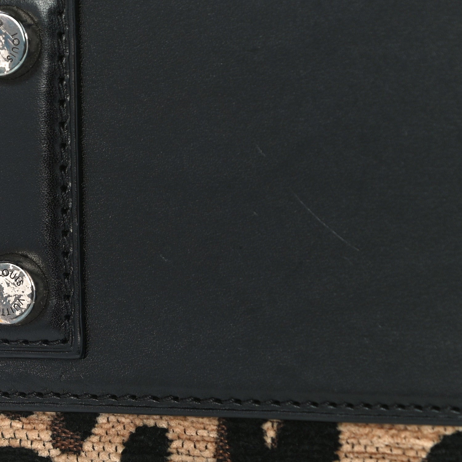 Louis Vuitton Jacquard Velvet Leopard Print Stephen Sprouse Baby Bag 12 of 13