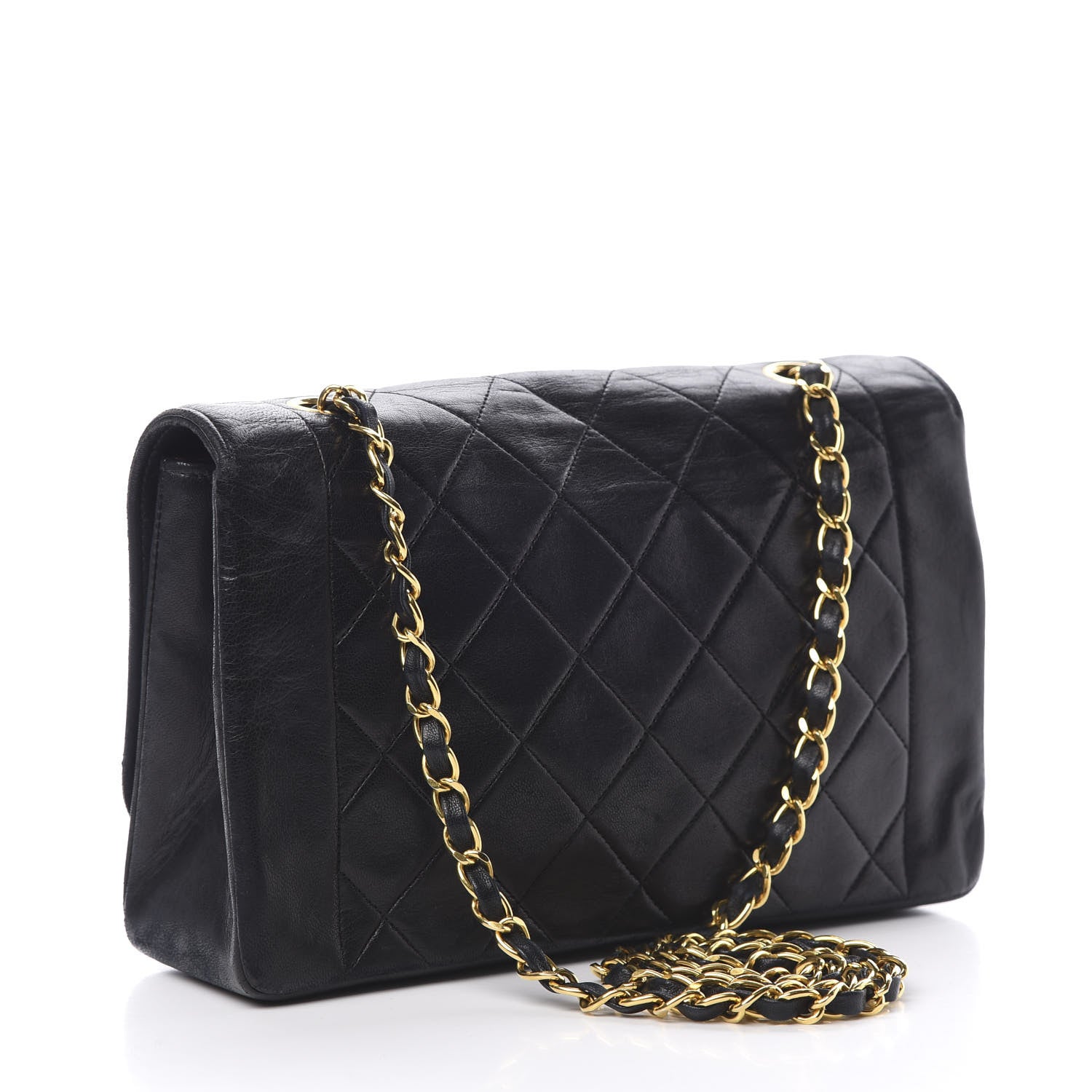 Chanel Lambskin Quilted Medium Single Flap Black 3 of 19