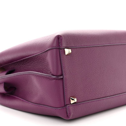 MCM Grained Calfskin Medium Milla Tote Mystic Purple 8 of 9