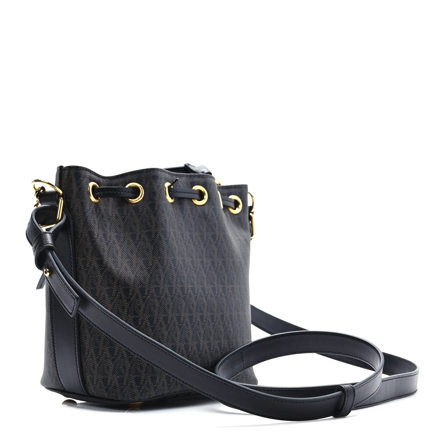 Saint Laurent Toile Classic Monogram Emmanuelle Bucket Bag Black 2 of 8