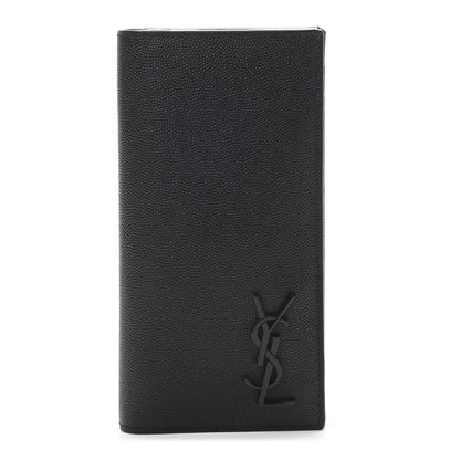 Saint Laurent Grain De Poudre Tiny Monogram Continental Wallet Black 1 of 7
