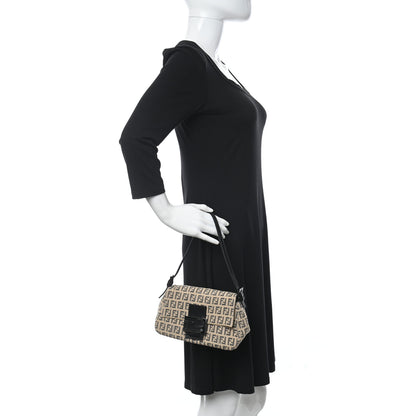 Fendi Zucchino Mini Mama Baguette Tobacco 2 of 12