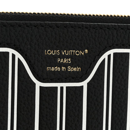 Louis Vuitton Calfskin Neverfull Inside Out MM Pochette Black 6 of 6