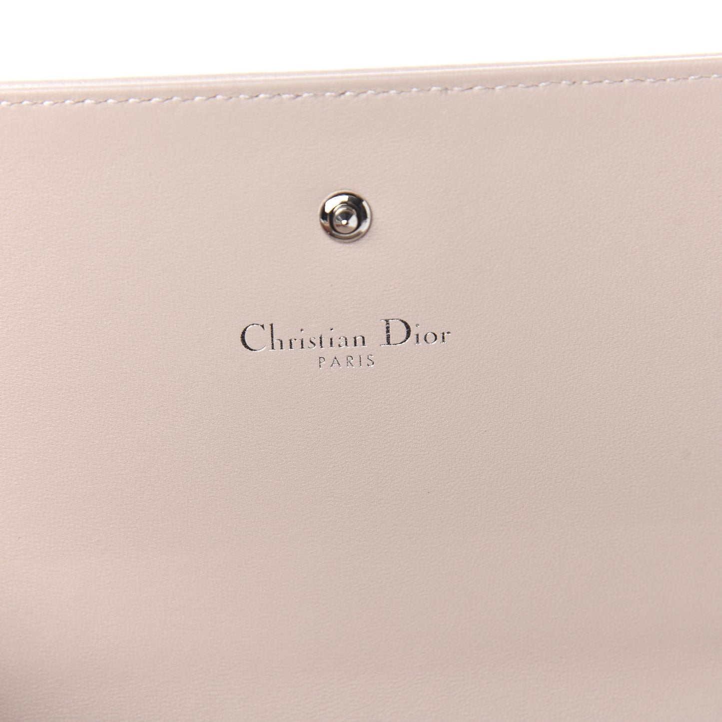Grained Calfskin Diorama Croisiere Chain Wallet Rose Poudre