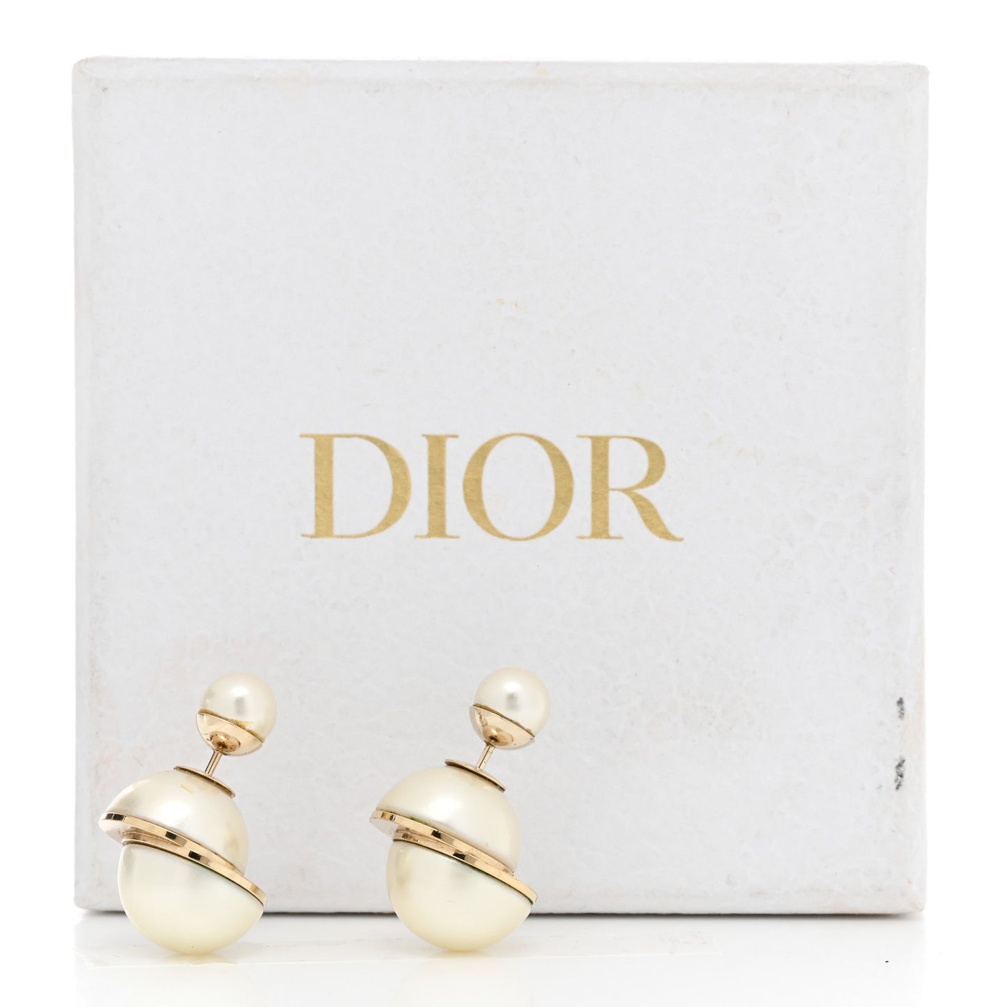 Pearl Mise En Dior Tribal Earrings Gold
