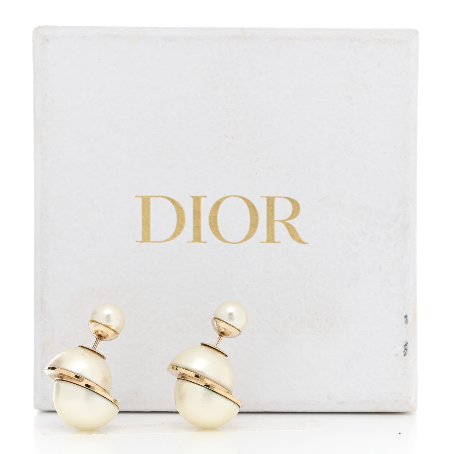 Christian Dior Pearl Mise En Dior Tribal Earrings Gold 5 of 5