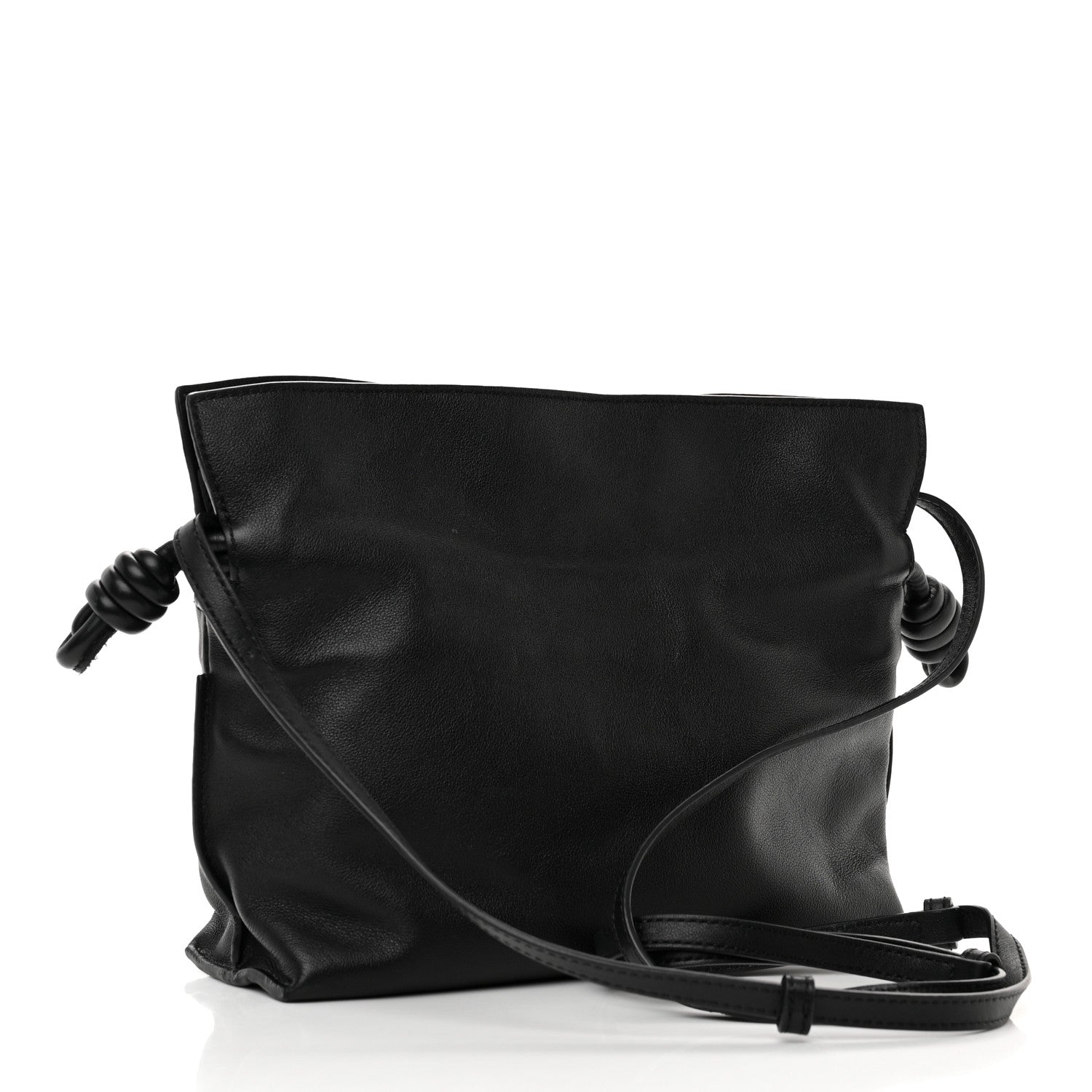 Loewe Calfskin Mini Flamenco Knot Clutch Black 3 of 13