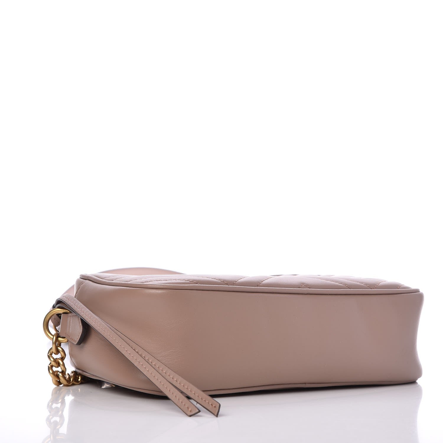 Gucci Calfskin Matelasse Small GG Marmont Chain Shoulder Bag Porcelain Rose 4 of 7