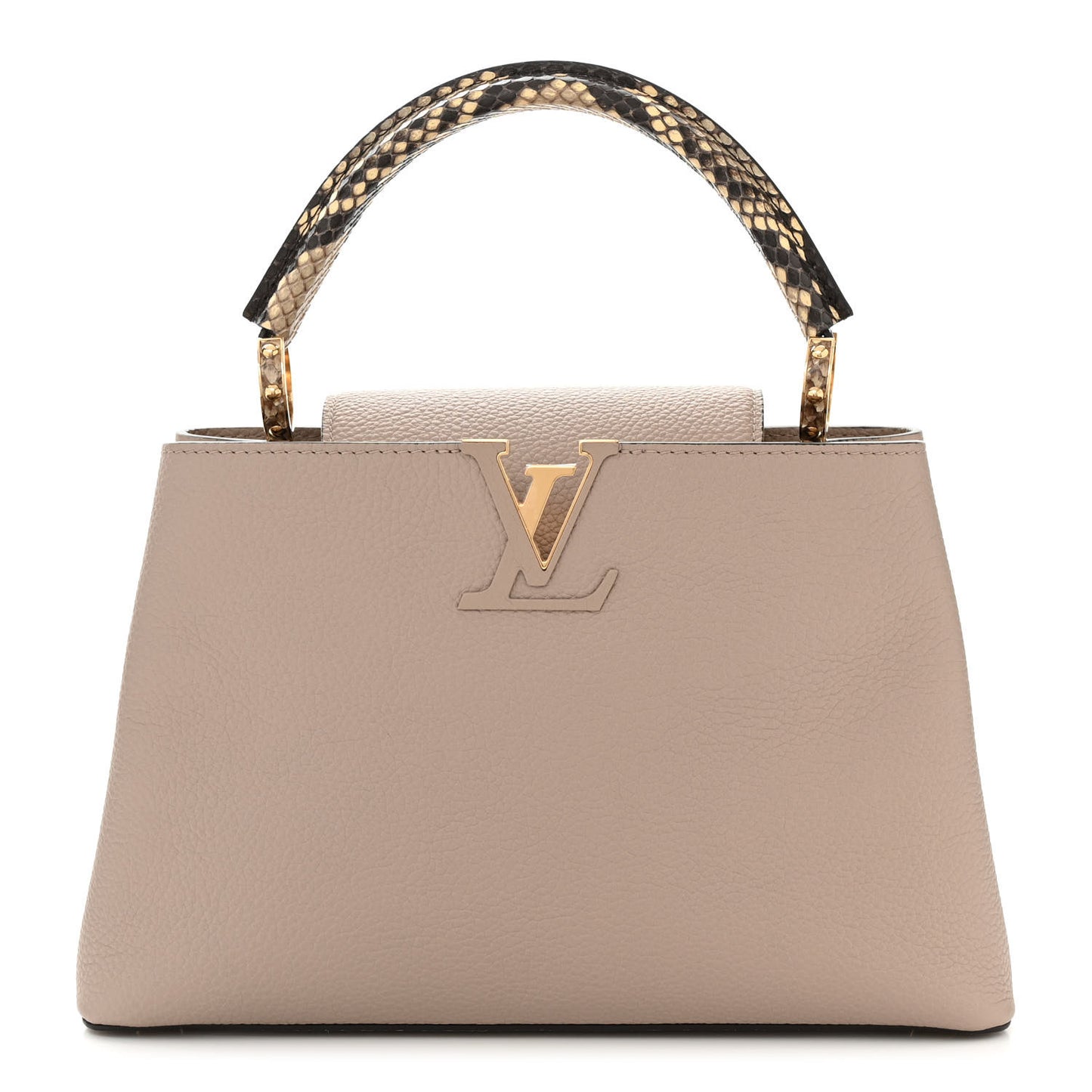 Taurillon Python Capucines MM Galet