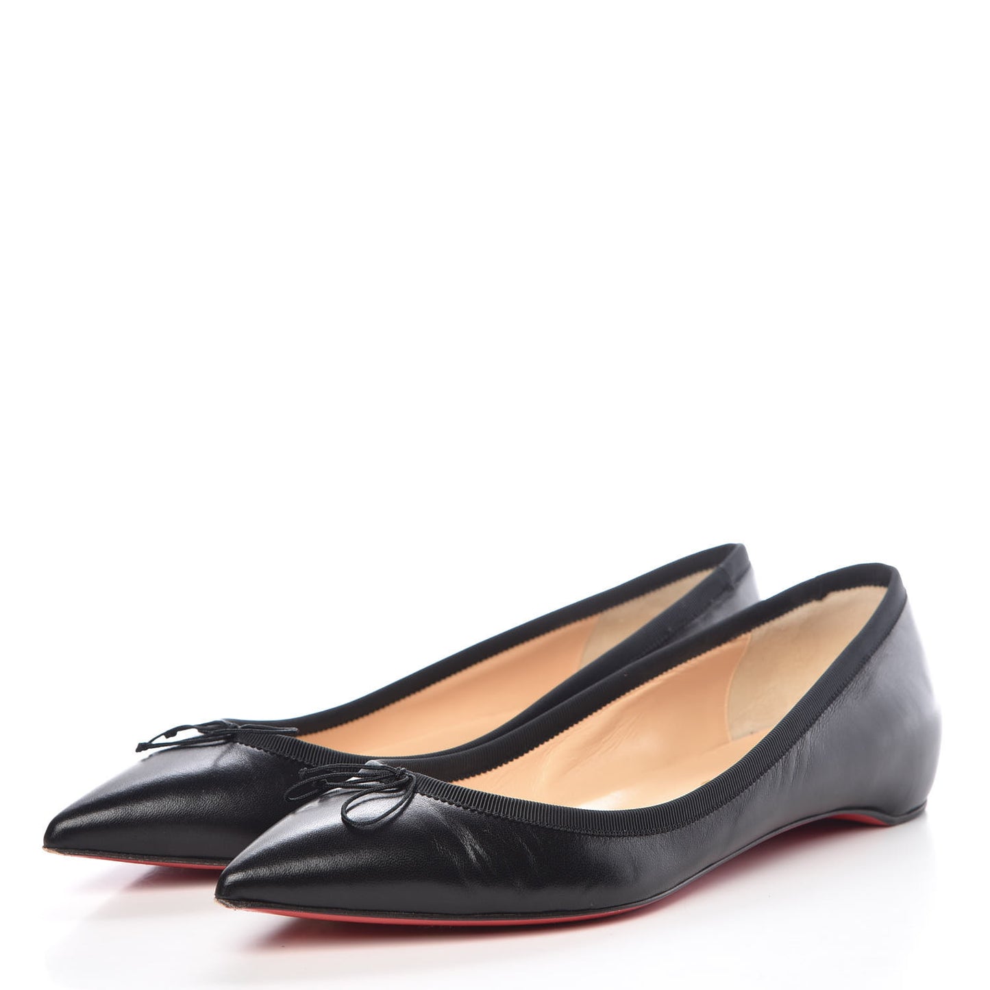 Shiny Nappa Solasofia Flats 39 Black
