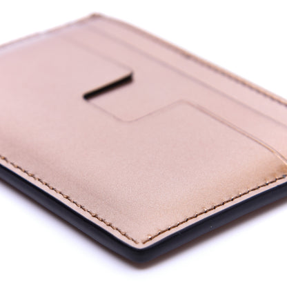Tom Ford Metallic Calfskin Card Holder Light Bronze 7 of 8