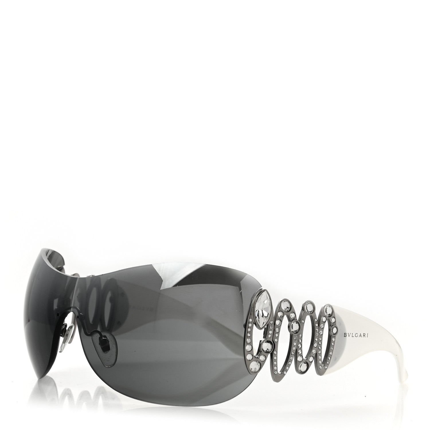 Bulgari BVLGARI Crystal Sunglasses 6017-B Grey White 1 of 5