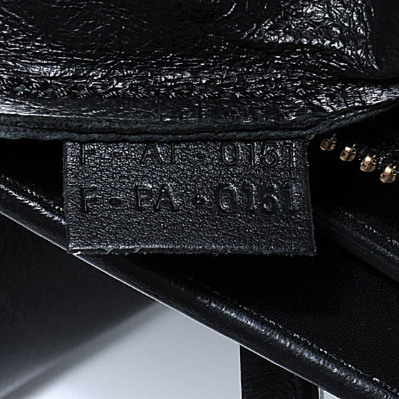 Celine Drummed Leather Micro Luggage Bag Black 4 of 8