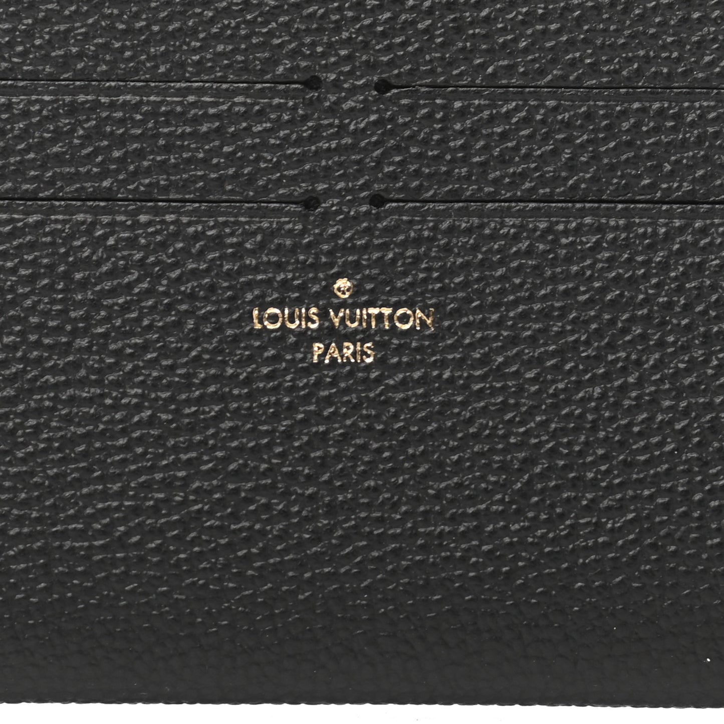 Calfskin Felicie Chain Wallet Card Holder Insert Black