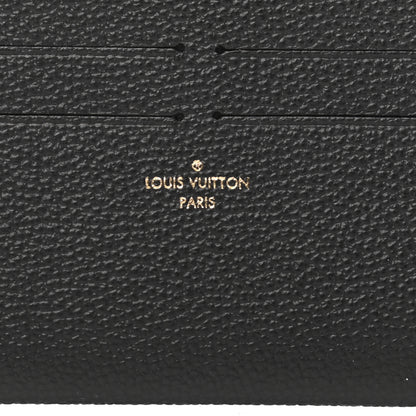 Louis Vuitton Calfskin Felicie Chain Wallet Card Holder Insert Black 6 of 6