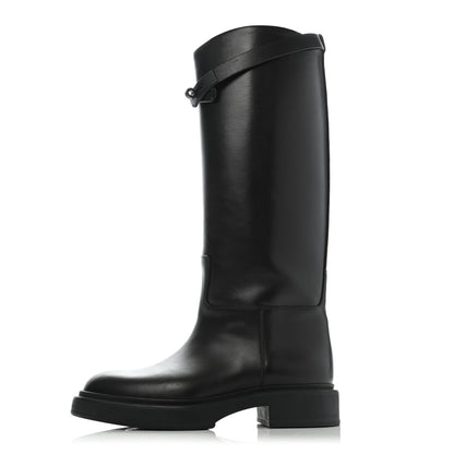 Hermes Box Kelly Jumping Boots 36 So Black 1 of 13