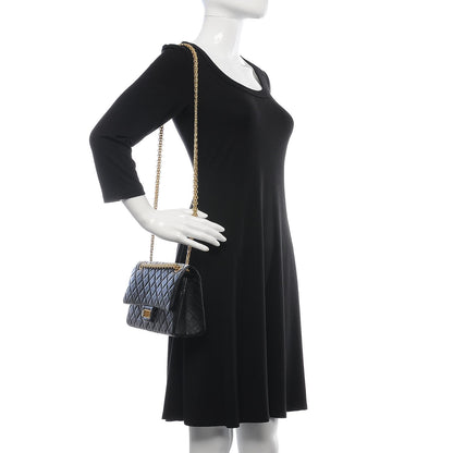 Chanel Aged Calfskin Quilted 2.55 Reissue 225 Flap Black 2 of 7