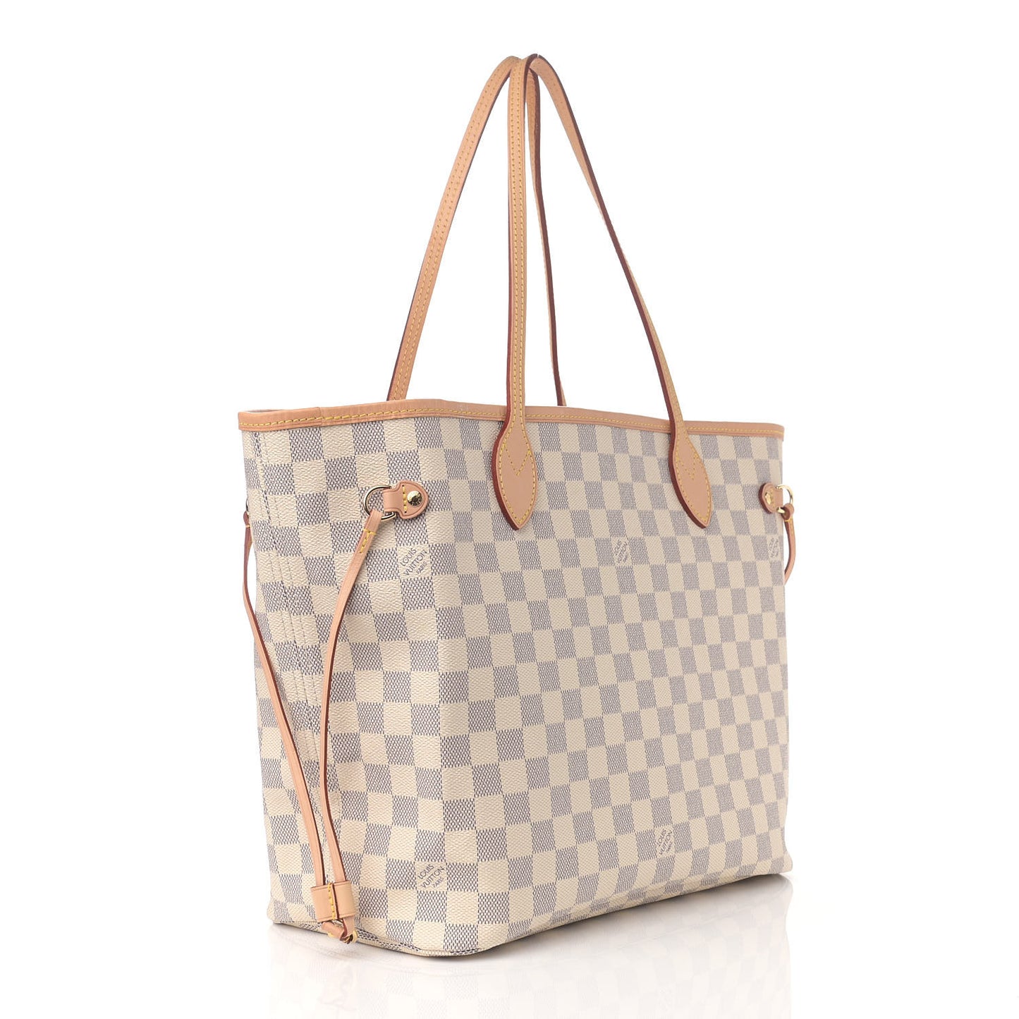 Damier Azur Neo Neverfull MM Rose Ballerine