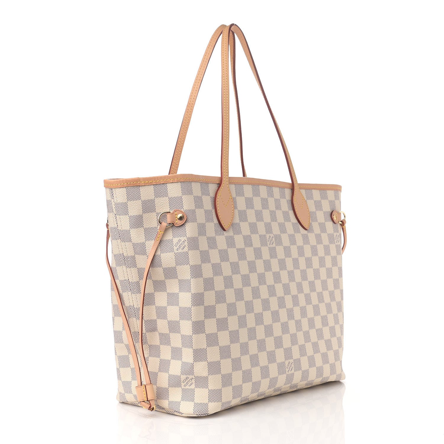 Louis Vuitton Damier Azur Neo Neverfull MM Rose Ballerine 4 of 12