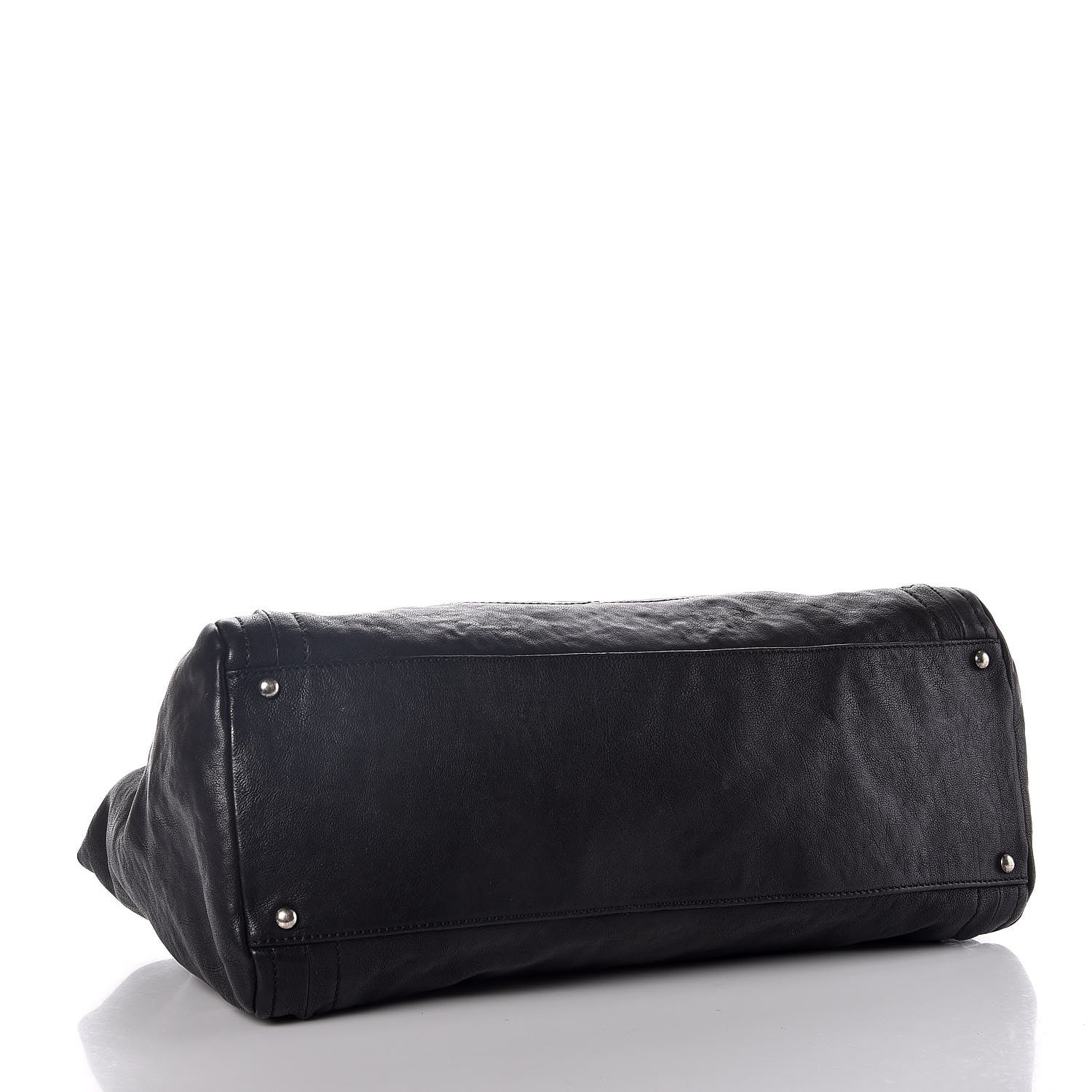 Chanel Glazed Calfskin East West Modern Chain Tote Black 4 of 7
