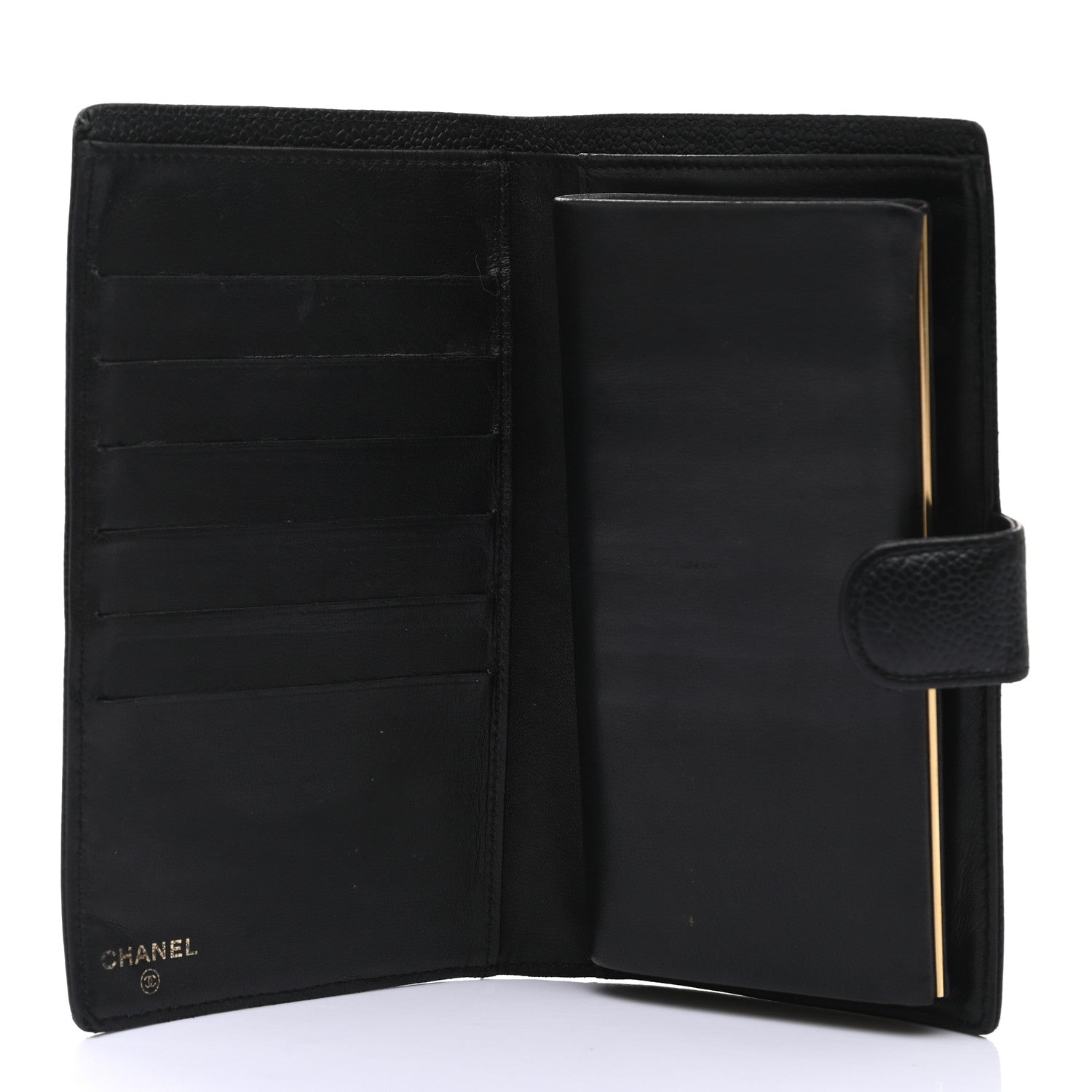 Chanel Caviar Timeless CC French Wallet Black 5 of 11