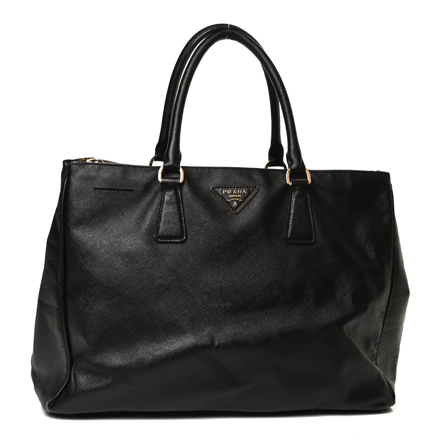 Prada Saffiano Medium Galleria Double Zip Tote Black 1 of 11