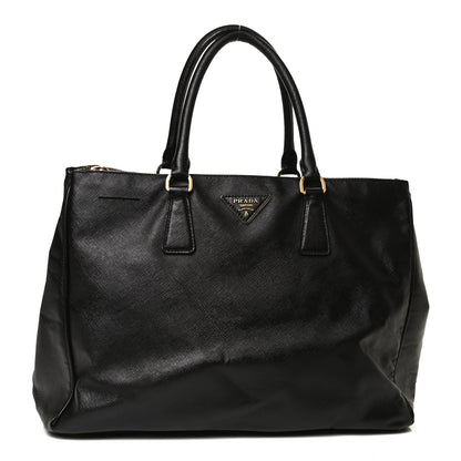 Prada Saffiano Medium Galleria Double Zip Tote Black 1 of 11