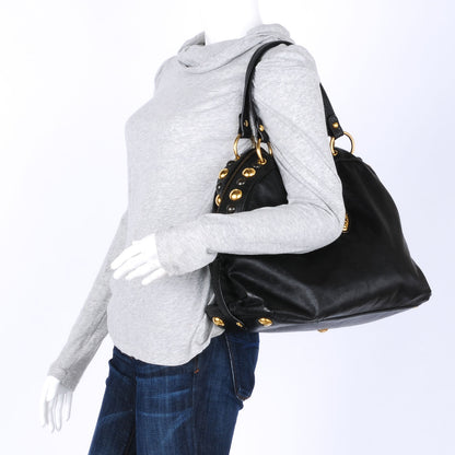 Gucci Leather Large Babouska Dome Bag Black 2 of 8