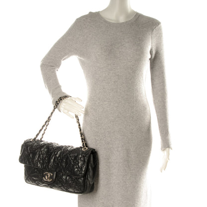Chanel Calfskin Ultra Stitch Oversize Flap Black 2 of 7