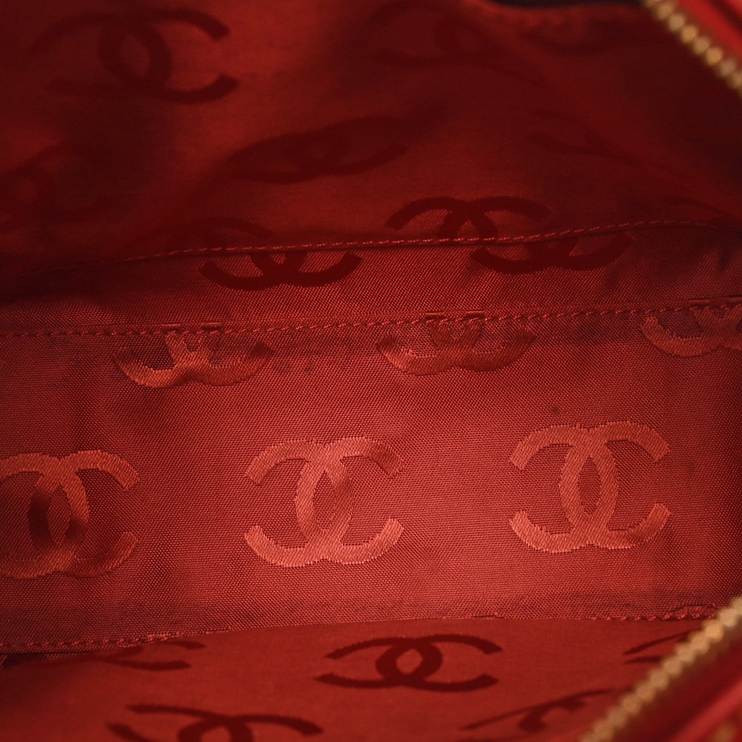 Chanel Calfskin Wild Stitch Top Handle Bag  Red 6 of 11