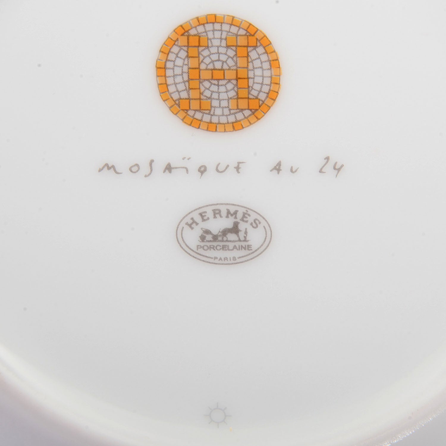 Hermes Mosaique Au 24 Porcelain Bread Plates Set of 2 4 of 5