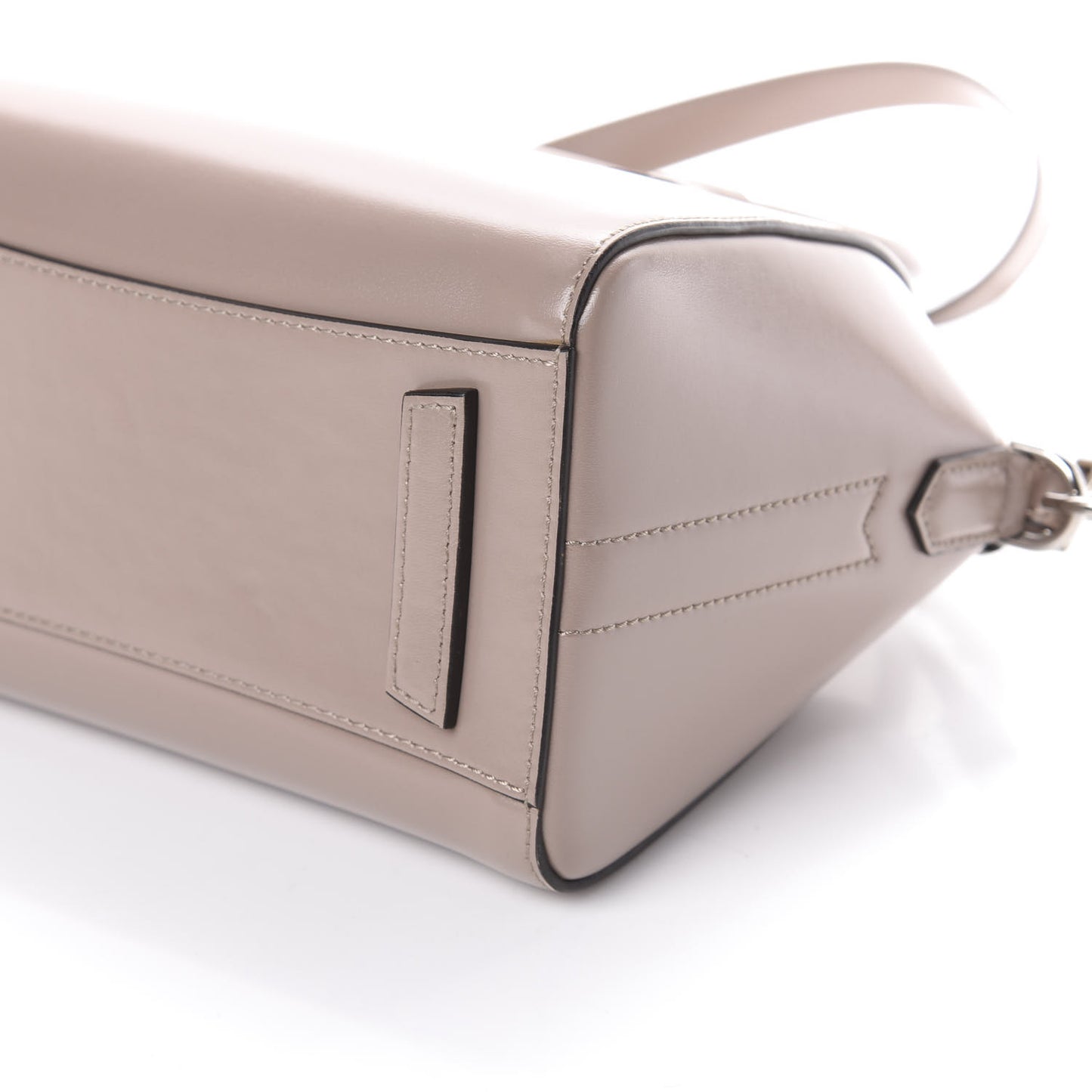 Shiny Lord Calfskin Mini Antigona Taupe