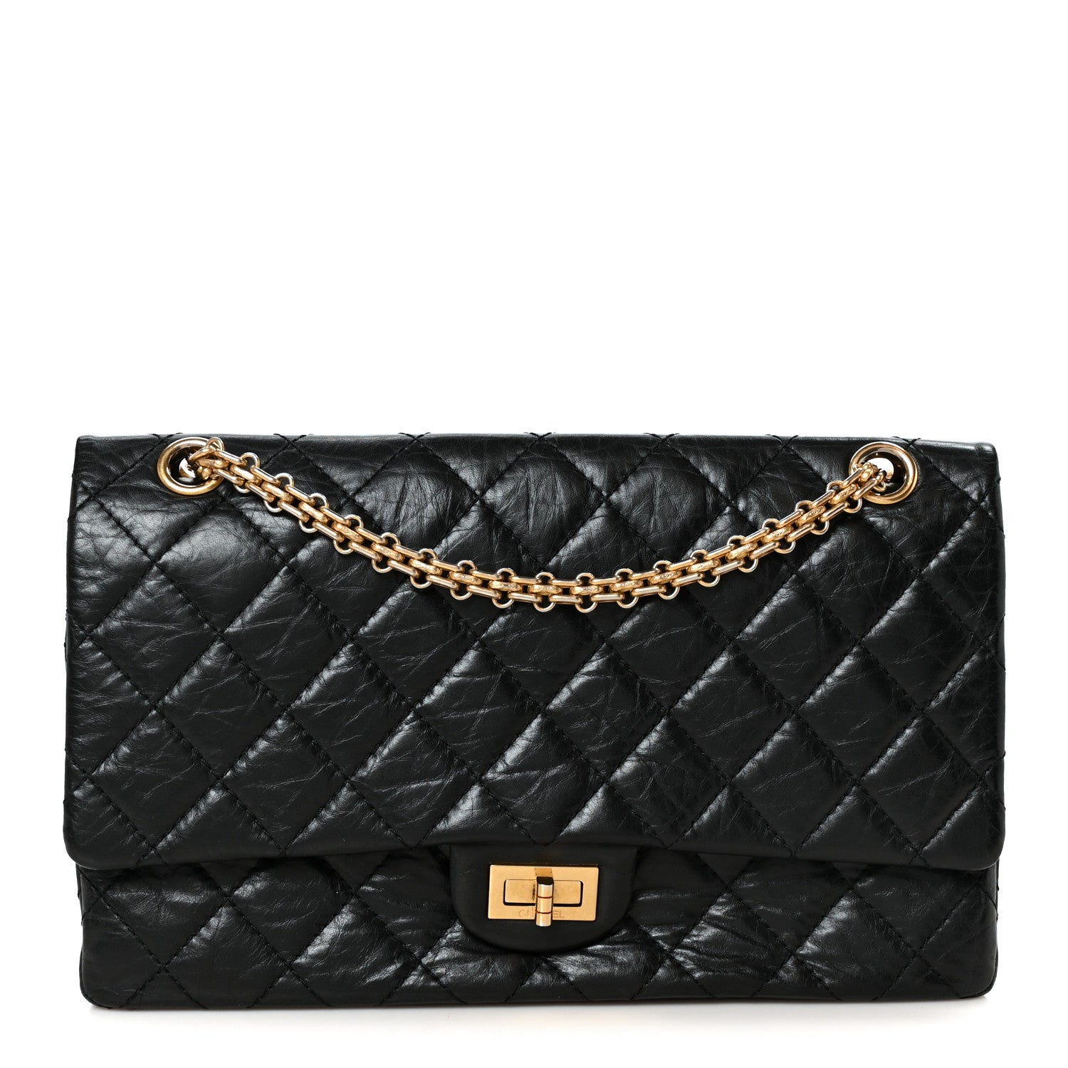Chanel Aged Calfskin Quilted 2.55 Reissue 226 Flap Black 1 of 10