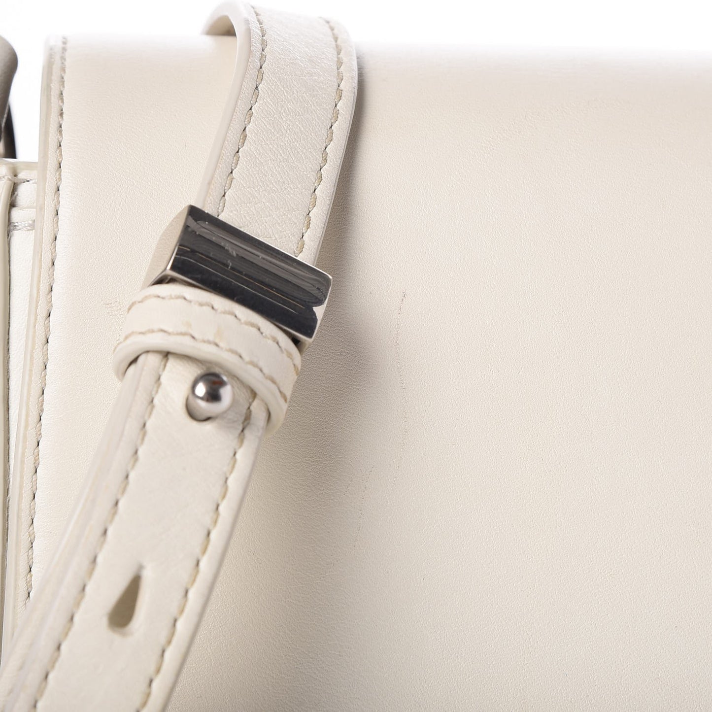 Calfskin Small Lia Sling Milk Rhodium Hardware