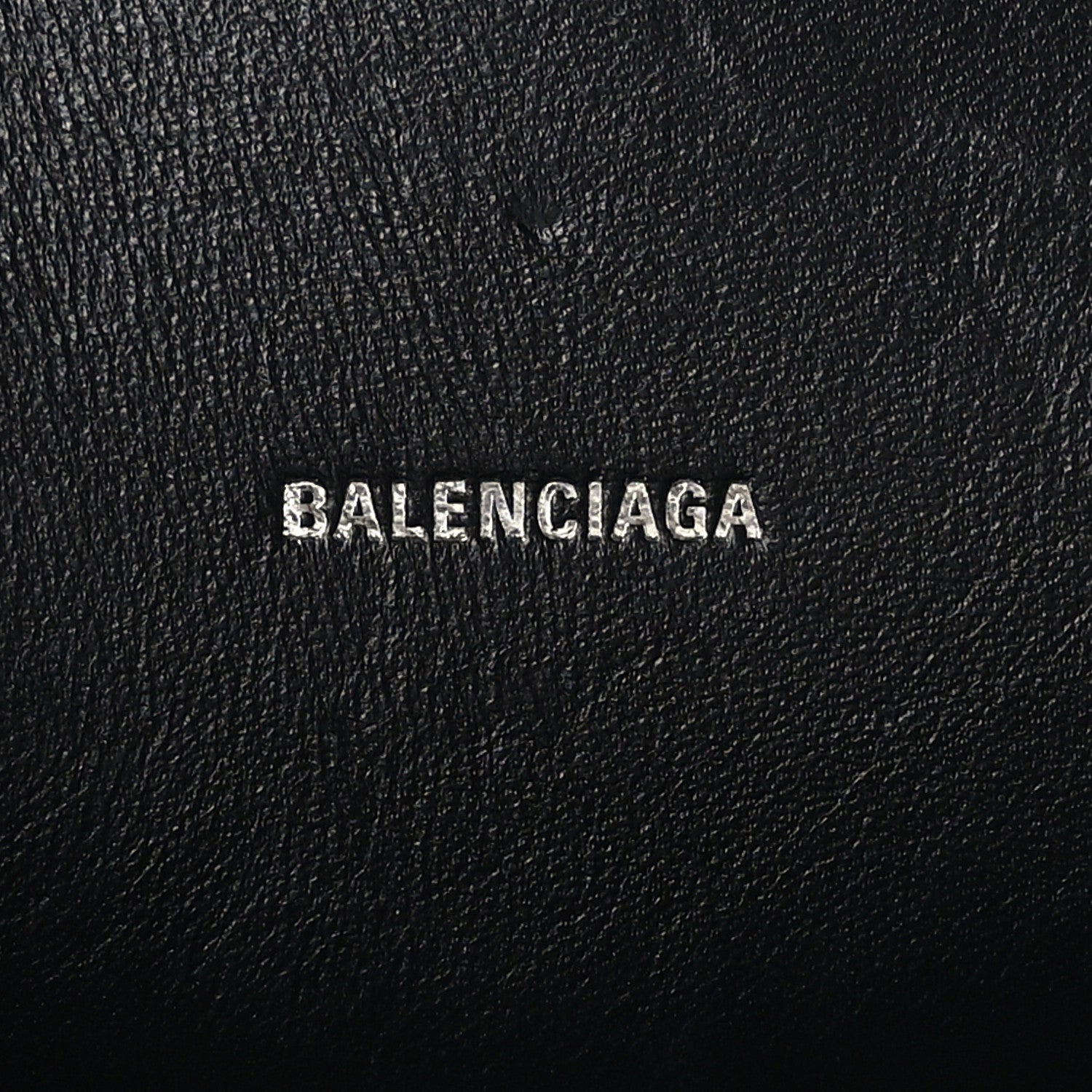 Balenciaga Metallic Calfskin Crocodile Embossed Hourglass Top Handle Bag XS Silver 6 of 9