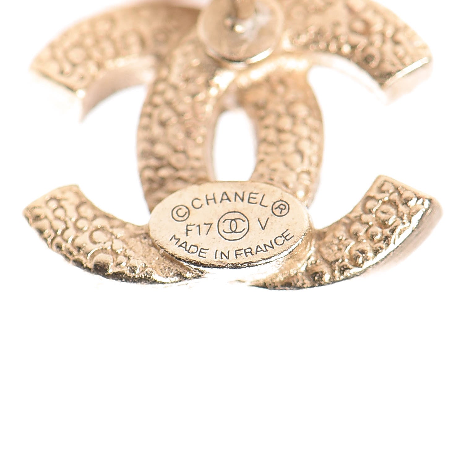 Chanel Crystal Mini CC Earrings Gold 3 of 5