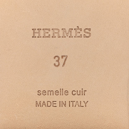 Hermes Epsom Oran Sandals 37 Etoupe 6 of 9
