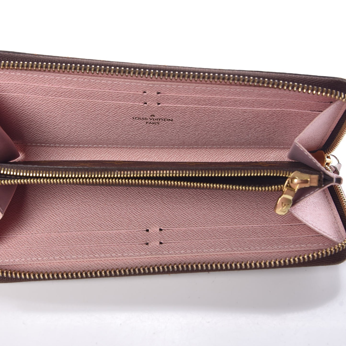 Monogram Clemence Wallet Rose Ballerine