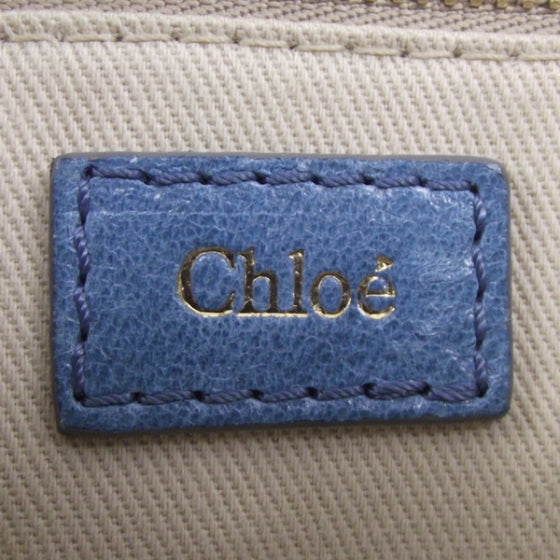 Leather Small Heloise Satchel Baby Blue