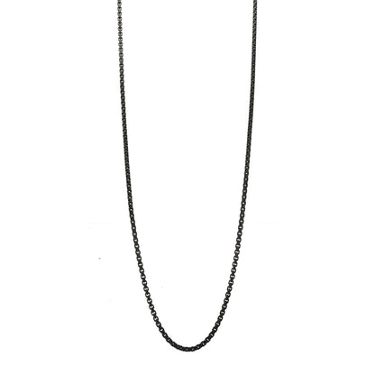 David Yurman Darkened Sterling Silver 2.7mm Box Chain Necklace 32" 1 of 6