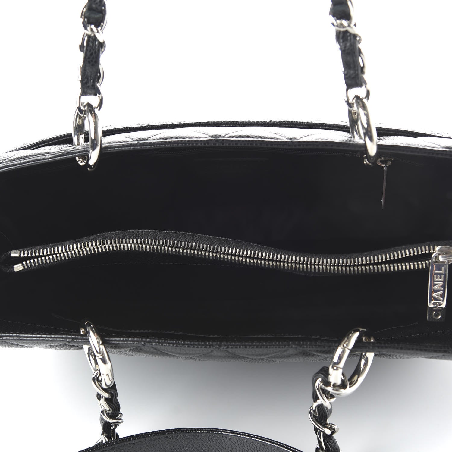 Chanel Caviar Quilted Grand Shopping Tote GST Black 5 of 10