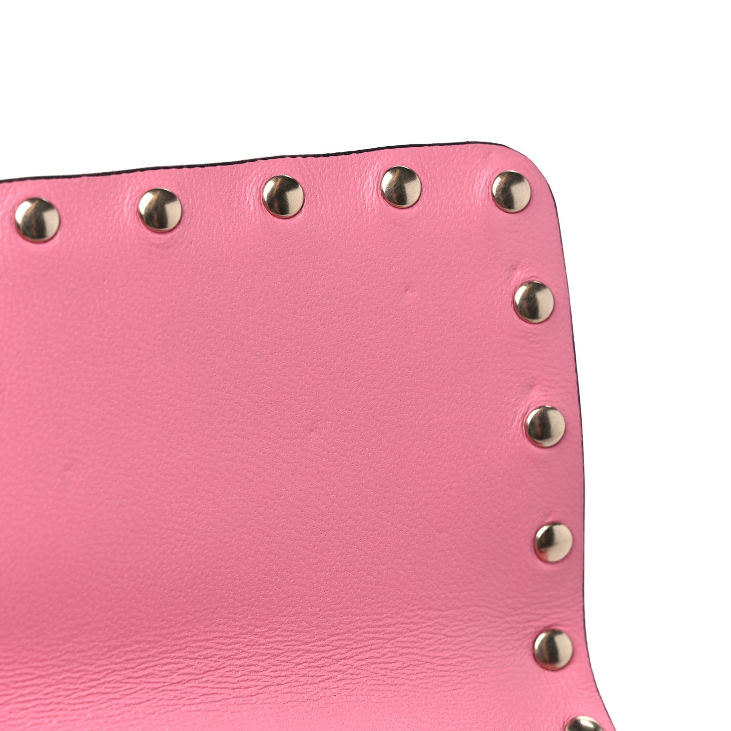 Nappa Small Rockstud Spike Shoulder Bag Candy Rose