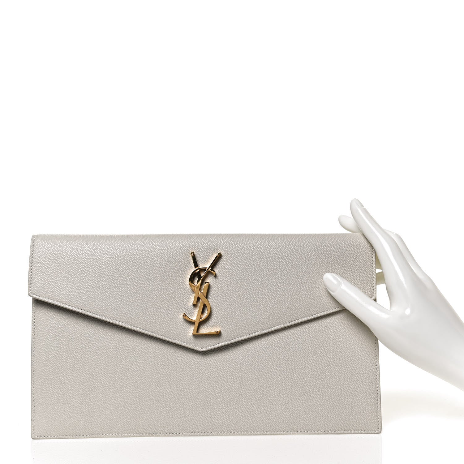Saint Laurent Grain De Poudre Uptown Pouch Crema Soft 11 of 11