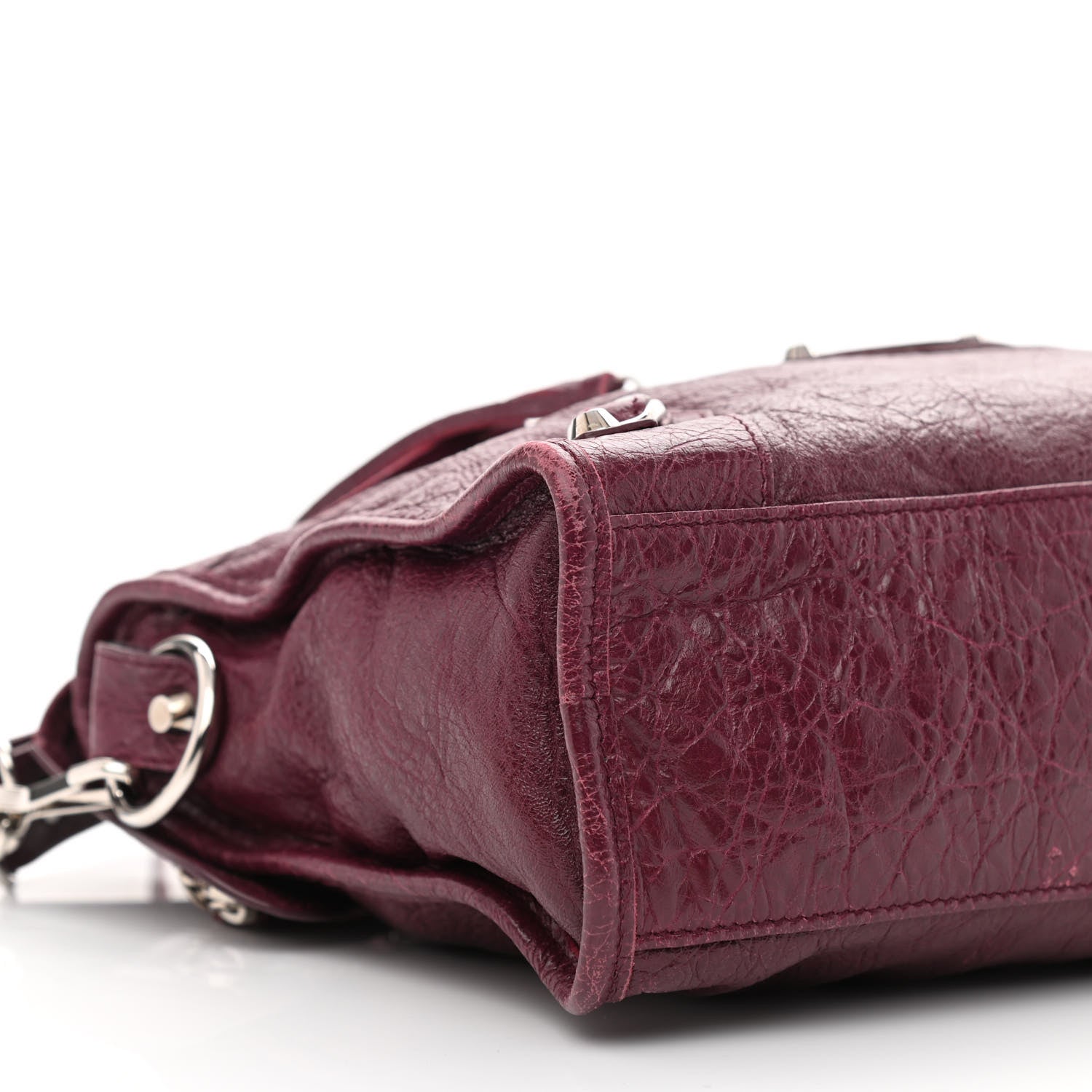 Balenciaga Agneau Classic Silver Hardware S City Violet Prune 9 of 10