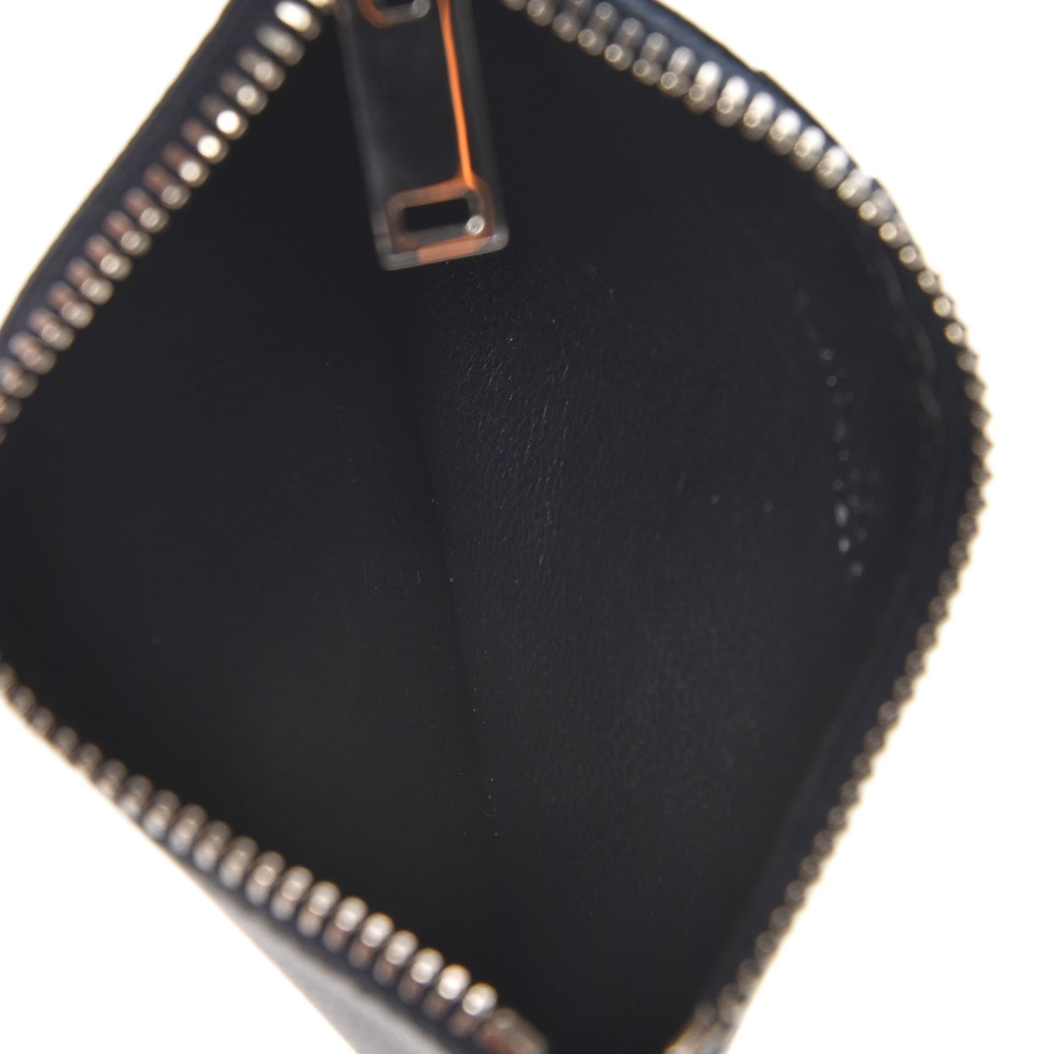 Saint Laurent Grained Calfskin 5 Fragments Zip Pouch Card Holder Navy 7 of 8