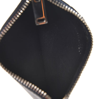 Saint Laurent Grained Calfskin 5 Fragments Zip Pouch Card Holder Navy 7 of 8