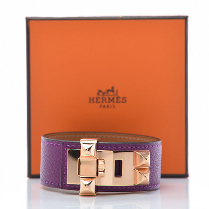 Hermes Evercolor Collier de Chien 24 Bracelet T3 Anemone 7 of 7