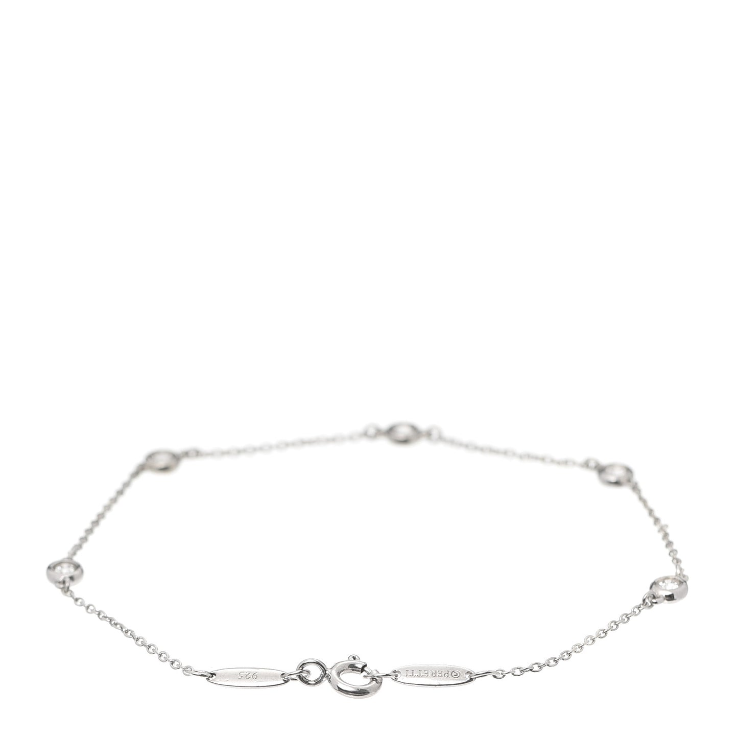 Sterling Silver Diamond .25ct Elsa Peretti Diamonds By The Yard Bracelet