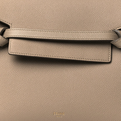 Celine Grained Calfskin Micro Belt Bag Beige 9 of 11